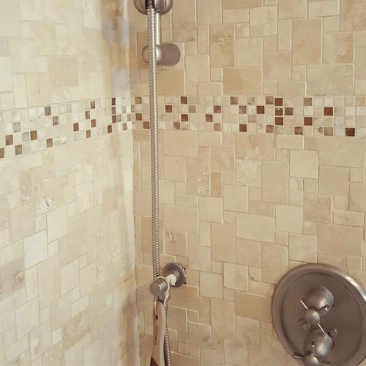 Shower tile detail