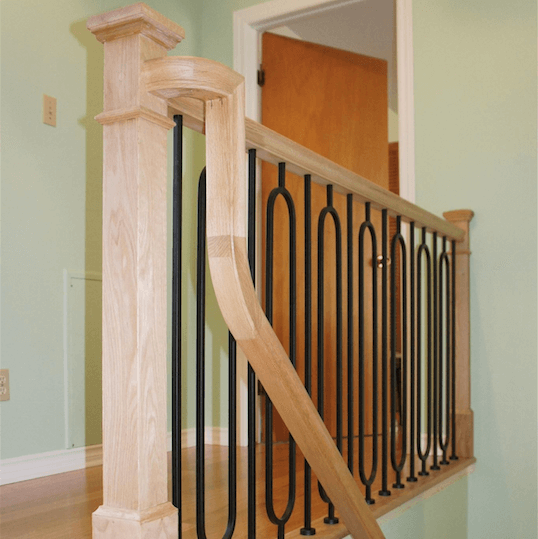 Upper level railing